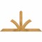 Ekena Millwork Richland Rough Sawn Timber Gable Bracket, Western Red Cedar, 60"W x 30"H x 2"D x 4"F, 12/12 Pitch GBW060X30X0204RIC00RWR - alternate 1